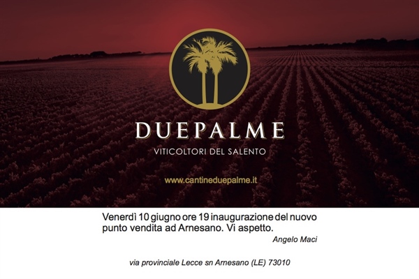 DUE PALME INAUGURA LA NUOVA CANTINA DI ARNESANO-MONTERONI